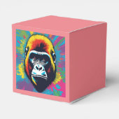 Gorilla Pop Cartoon Zeichnend Geschenkschachtel (Rückseite)