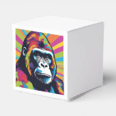 Gorilla Pop Cartoon Zeichnend Geschenkschachtel (Rückseite)