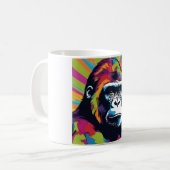 Gorilla Pop Cartoon Zeichnend Kaffeetasse (Vorderseite Links)
