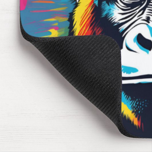 Gorilla Pop Cartoon Zeichnend Mousepad (Ecke)