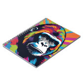 Gorilla Pop Cartoon Zeichnend Notizblock (Linke Seite)