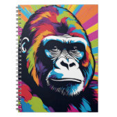 Gorilla Pop Cartoon Zeichnend Notizblock (Vorderseite)