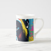 Gorilla Pop Cartoon Zeichnend Porzellantasse (Rechts)