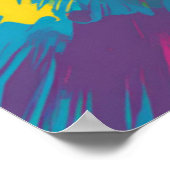 Gorilla Pop Cartoon Zeichnend Poster (Ecke)