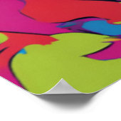 Gorilla Pop Cartoon Zeichnend Poster (Ecke)