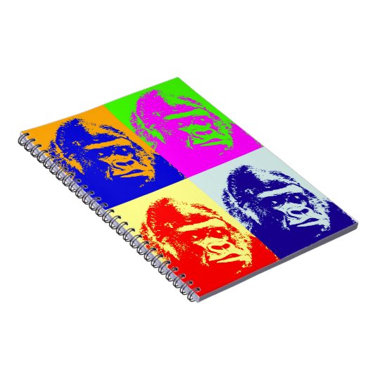 Gorilla-Pop-Kunst Notizblock (Rechte Seite)