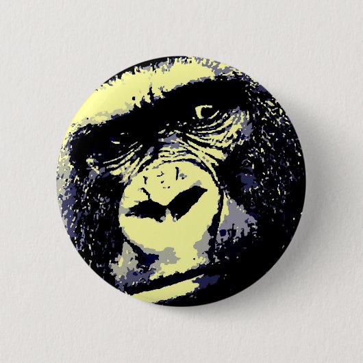 Gorilla Portrait Button (Vorderseite)