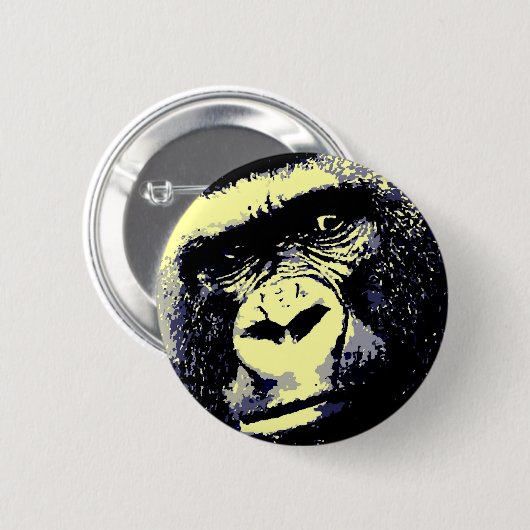 Gorilla Portrait Button (Vorne & Hinten)