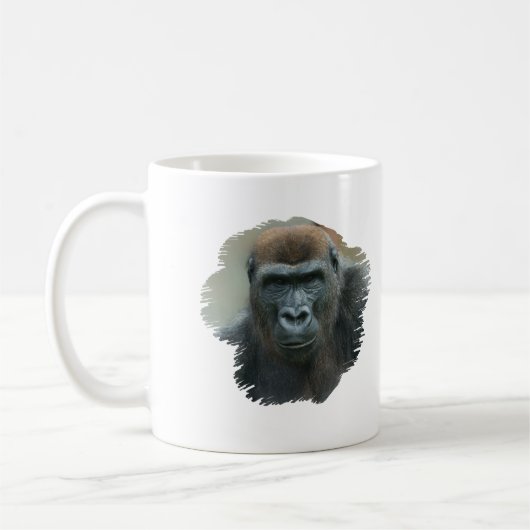 Gorilla Portrait Kaffeetasse (Links)