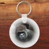 Gorilla Portrait Schlüsselanhänger (Vorderseite)