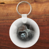 Gorilla Portrait Schlüsselanhänger (Vorderseite)