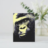 Gorilla-Porträt Postkarte (Stehend Vorderseite)