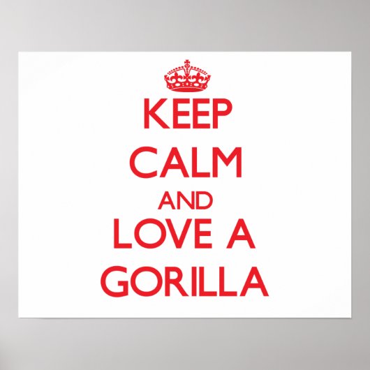 Gorilla Poster (Vorne)