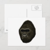 Gorilla Postkarte (Vorne/Hinten)
