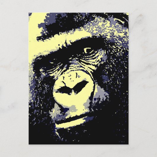 Gorilla Postkarte (Vorderseite)