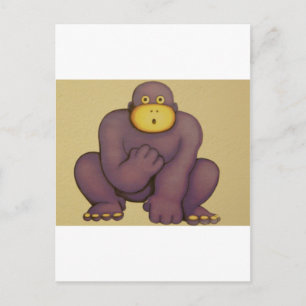 gorilla postkarte