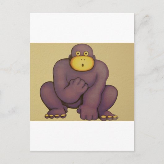 Gorilla Postkarte (Vorderseite)