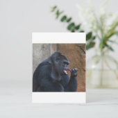 Gorilla Postkarte (Stehend Vorderseite)