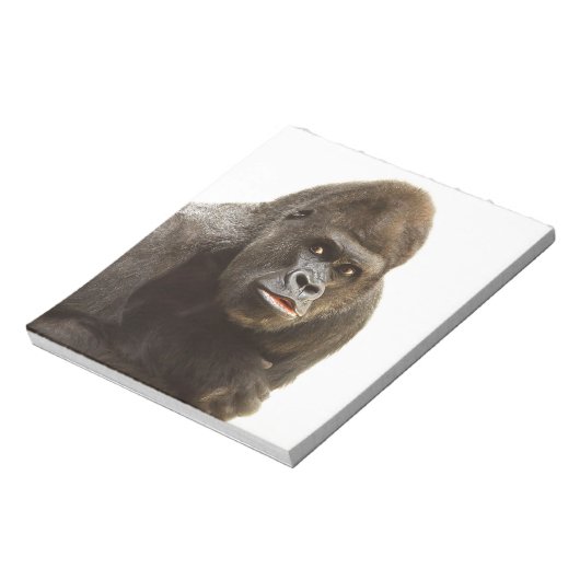 Gorilla Pout Notizblock (Rotiert)