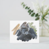 Gorilla Primat Postcard Postkarte (Stehend Vorderseite)