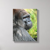 Gorilla-Profil Leinwanddruck (Vorderseite)