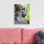 Gorilla-Profil Leinwanddruck (Insitu (Wohnzimmer))