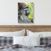 Gorilla-Profil Leinwanddruck (Insitu (Schlafzimmer))