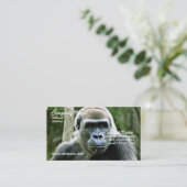 Gorilla-Profil-Visitenkarte Visitenkarte (Stehend Vorderseite)
