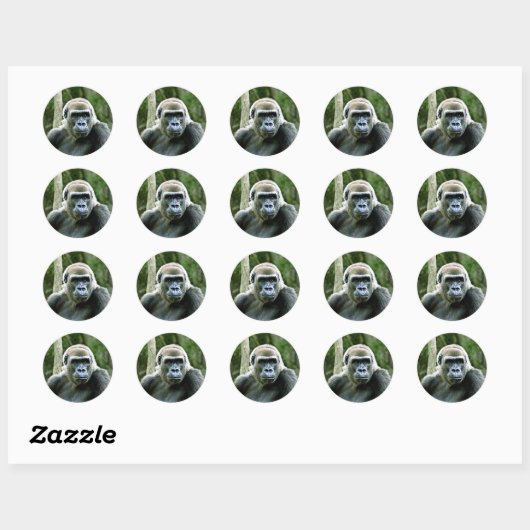 Gorilla Profile Stickers (Blatt)