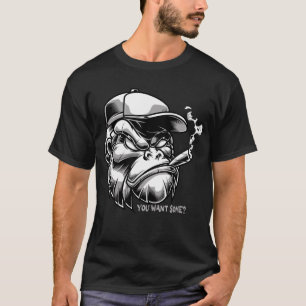 Gorilla Rauchen Zigarre - Will du was? Städtische  T-Shirt