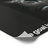 Gorilla raucht eine Zigarre mit einer Beschriftung Poster (Ecke)