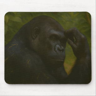 Gorilla Reflection - Ein durchdachtes Tierportrait Mousepad