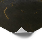 Gorilla Reflection - Ein durchdachtes Tierportrait Poster (Ecke)