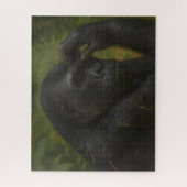 Gorilla Reflection - Ein durchdachtes Tierportrait Puzzle (Vertikal)