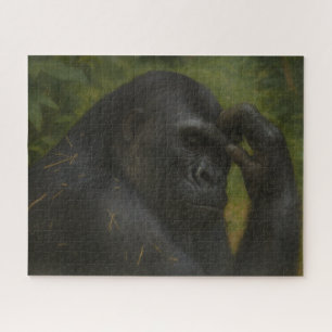 Gorilla Reflection - Ein durchdachtes Tierportrait Puzzle