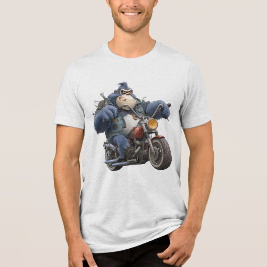Gorilla Reiter Tri-Blend Shirt (Vorderseite)