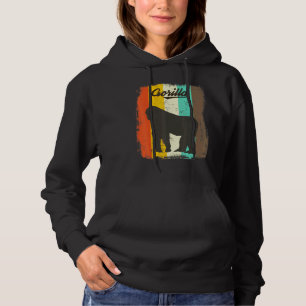 Gorilla Retro 70er Vintages Süße Tier Hoodie