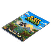 Gorilla, Retro-8-Bit-Pixel-Art Notizblock (Linke Seite)