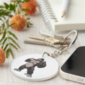 Gorilla Roaring Ape Monkey Schlüsselanhänger (Vorderseite rechts)