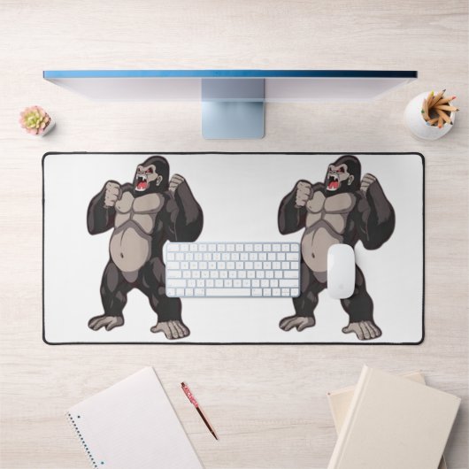 Gorilla Roaring Ape Monkey Schreibtischunterlage (Büro 1)