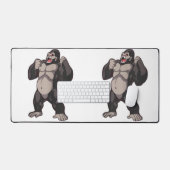 Gorilla Roaring Ape Monkey Schreibtischunterlage (Tastatur & Maus)