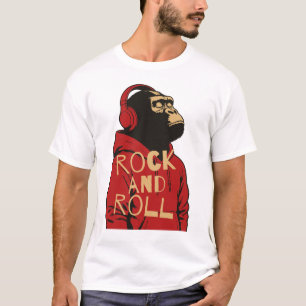 Gorilla Rock And Roll Kapuzenpullover T-Shirt