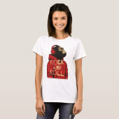 Gorilla Rock And Roll Kapuzenpullover T-Shirt (Vorne ganz)