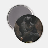 Gorilla /Round Magnet (Vorderseite/Rückseite)