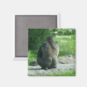Gorilla-Rückseite Magnet (Vorderseite/Rückseite)