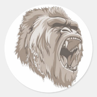 Gorilla Runder Aufkleber