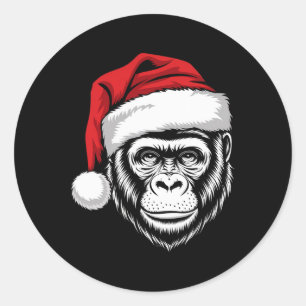 Gorilla Santa Maria degli Angeli Runder Aufkleber