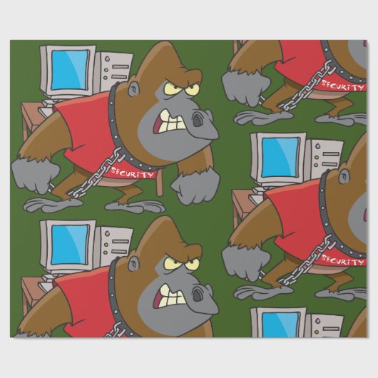 Gorilla Security Geschenkpapier (Flach)