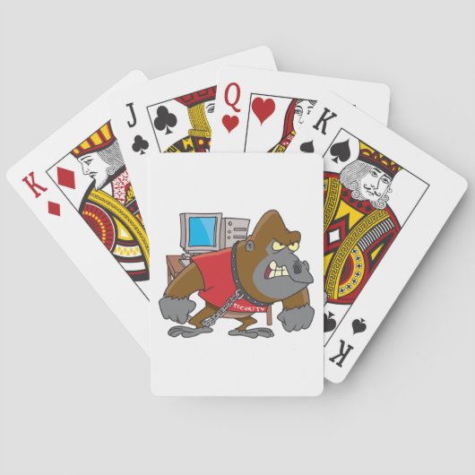 Gorilla Security Playing Cards Spielkarten (Rückseite)