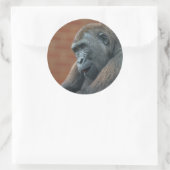 Gorilla Shufai Runder Aufkleber (Tasche)
